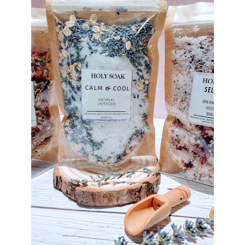 Calm and cool Lavender  Bath Salts  7oz